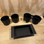 Set 2007-2014 Ford Expedition Cup Holder Rubber Inserts Tray Front And Rear Oem. Fixed Price $74.99.