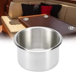 Stainless Steel Universal Cup Drink Holder Silver Tone For Marine Boats Rvs. Fixed Price $25.49.