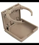 Jr Products 45623 Tan Adjustable Cup Holder, Rv, Boat, Garage, Deer Blind. Fixed Price $9.99.