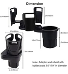 2 1 Multifunction Car Double Cup Holder Expander Drink 360 Adjustable. Fixed Price $13.47.