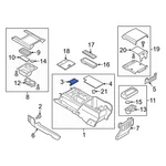 Ford F-450 Super Duty 2017-2022 HC3Z2513562CA Rear Console Mat. Fixed Price $17.97.