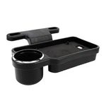 Car Cup Holder Tray, Detachable Eating Organizer Backseat 10.15 Inch, Black. Fixed Price $20.24.
