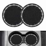 Yousheng 2PCS Bling Car Cup Coaster, Universal Vehicle Holder INSERT,2..... Fixed Price $10.52.