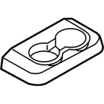Genuine Ford Cup Holder CC3Z-2813562-BA. Fixed Price $52.11.