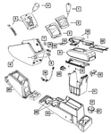 Genuine Mopar Console Cup-holder 5028866AA. Fixed Price $74.20.