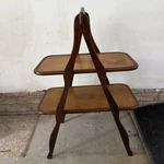 Antique 1930S Roos Furniture Illinois Foldaway 2 Tier Folding Butlers Tray Table. Fixed Price $800.00.