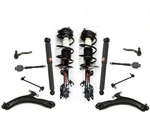 For 08-12 Nissan Rogue Front Coil Spring Struts Control Arms Ball Tie Rods 12PC. Fixed Price $552.00.