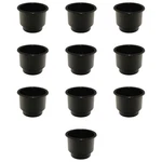 Set Of 10 Black Plastic Cup Holder (jumbo) Fits Universal Products Models. Fixed Price $26.99.