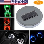 Solar Colorful Car Cup Holder Led Usb Charging Mat Coaster Pad Changing Light. Fixed Price $12.99.