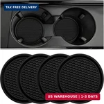 Zsdy Car Cup Coaster, 4PCS Universal Auto Non-slip Holder Embedded In Orname. Fixed Price $7.39.