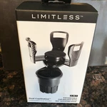 Limitless Dual Cup Station 2-IN-1 Expandable Holder With 360 Rotating Base. Fixed Price $10.00.