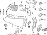 New Genuine Mercedes-benz Center Console Cup Holder Bracket Oe 16668010038N84. Fixed Price $237.82.