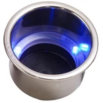 588074-1 Sea-dog Led Flush Mount Combo Drink Holder W/drain Fitting Blue. Fixed Price $39.87.