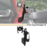 Right Front Door Cup Holder Expander Base With Phone Mount For Wrangler Jk 11-18. Fixed Price $28.99.