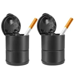Portable Car Ashtray With Lid, Smell Windproof Detachable Small, 2PCS. Fixed Price $10.22.