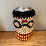 Handmade Crochet Harry Potter Can Cozy Koozie Soda Sleeve Cup Holder Gift. Fixed Price $5.00.
