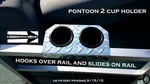 Pontoon Boat 2 Cup Holder Aluminum Diamond Plate Fit 1 Inch Fence Rail. Fixed Price $14.95.