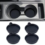 Couslcd 4PCS Car Cup Holder Coasters, Universal Silicone 2.75IN, Black. Fixed Price $13.44.