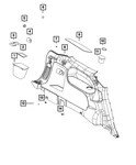 Genuine Mopar Cup Holder Liner 68142694AA. Fixed Price $16.22.