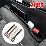 2 Pcs Universal Car Seat Gaps Filler Side Seam Plug Strip Phone Holder. Fixed Price $6.49.