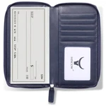 Zippered Checkbook Cover & Card Holder With Divider - Italian Calfskin (dark .... Fixed Price $47.76.