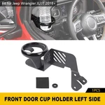 Left Door Window Mount Clip Drink Cup Holder Rack For Jeep Wrangler Jl Jt 2018+. Fixed Price $24.99.