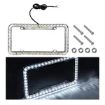 Nytkl 12V 48 Led Color Light License Plate Frame, Acrylic Plastic Licence Pla.... Fixed Price $19.32.