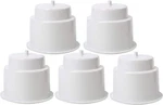 5 Pack White Plastic Cup Drink Holder Insert With Drain For Boat Car Marine Rv. Fixed Price $19.99.