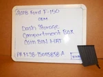 2018 Ford F-150 Oem Dash Storage Compartment Box Coin Bin Mat. Fixed Price $10.00.