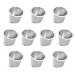 10-PK Silver Jumbo Aluminum Cup Drink Holder For Car/truck/camper/rv/marine Boat. Fixed Price $32.98.
