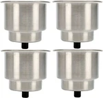 Amarine Made 4 Pack Stainless Steel Cup Drink Holder With Drain Boat Rv Camper. Fixed Price $26.99.