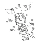 Genuine Mopar Floor Console Liner 5175625AA. Fixed Price $90.94.
