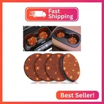 Tobequeen Orange Bling Car Coaster, 4 Pack Crystal Rhinestone Cup Holder. Fixed Price $19.36.