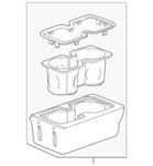 Gm Oem 14-15 Sierra 1500 Center Console-cup Holder 23467143. Fixed Price $167.31.