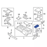 Genuine Ford Console Cup Holder Bezel LC3Z-2504567-CA. Fixed Price $128.96.