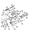 Genuine Mopar Console Mat 68102948AA. Fixed Price $42.65.
