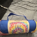 Jeep Tie-dye Multicolor Blanket With Carry Handle, Soft Throw, Size 25. Fixed Price $19.79.