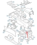 New Volkswagen Arteon 3H7 Centre Console Cup Holder Rhd 3G0862531H1ZV Genuine. Fixed Price $195.03.