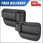 2 Pcs Auto Car Seat Gap Catcher Organiser Storage Box Pocket W/ Cup Holder Side. Fixed Price $17.09.