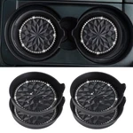 Car Cup Coaster Universal Non-slip Holders Bling Crystal Rhineston.... Fixed Price $24.00.