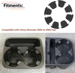 Rlb-hilon 8PCS Cup Holder Insert Rubber Compatible With Chevy Silverado Black. Fixed Price $16.60.
