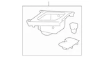 Genuine Mercedes-benz Trim Center Tunnel 176-680-02-10-7H52. Fixed Price $44.00.