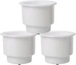 3X Plastic Cup Drink Holders With Drain For Marine Boat Car Truck Camper Rv. Fixed Price $14.99.