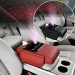 Car Armrest Pad For Cadillac Center Console Cover W/ Cup Holder Led Starry Light. Fixed Price $19.95.