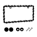 Sbulhia Barbed Wire License Plate Frame, Sturdy Plastic Black, 1PCS. Fixed Price $12.41.