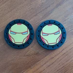 Plasticolor Marvel Iron Man Cup Holder Coaster Universal New 2 Pack. Fixed Price $9.99.