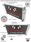 68 69 70 71 72 73 Chevy Chevelle Champion Row Aluminum Radiator EC161. Fixed Price $221.30.