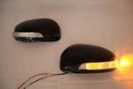 Black Side Mirror Cover Led Turning Light For 10 11 12 13 Infiniti G37 4D,2D. Fixed Price $160.00.