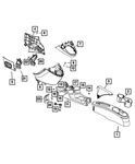 Genuine Mopar Console Mat 5RD53DX9AB. Fixed Price $12.20.