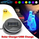 2X Solar Energy Led Cup Holder Coaster Pad Rgb Lights For Jeep Wrangler Renegade. Fixed Price $22.87.